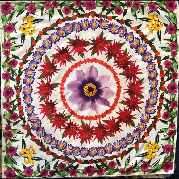 Bohemian Spring Floral Scarf - Picture 2 of 2